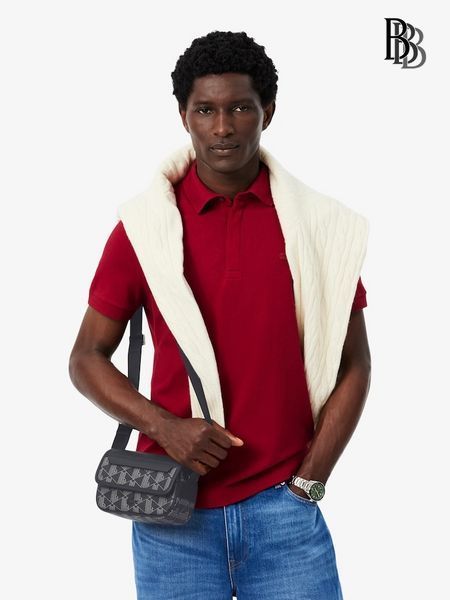 Чоловіча сумка Lacoste Mini The Blend Small Monogram Messenger Bag NH5284LX фото